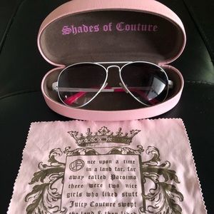 Juicy Couture White & Pink Aviators